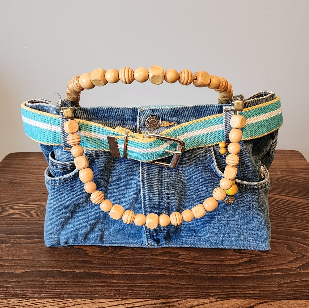 One of a kind adorable Jean purse